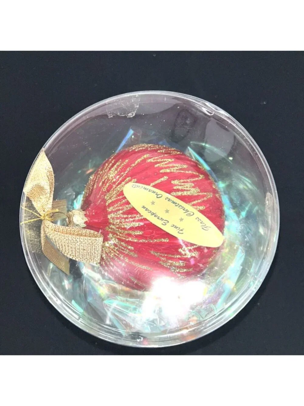 European Christmas Ornament Red 5